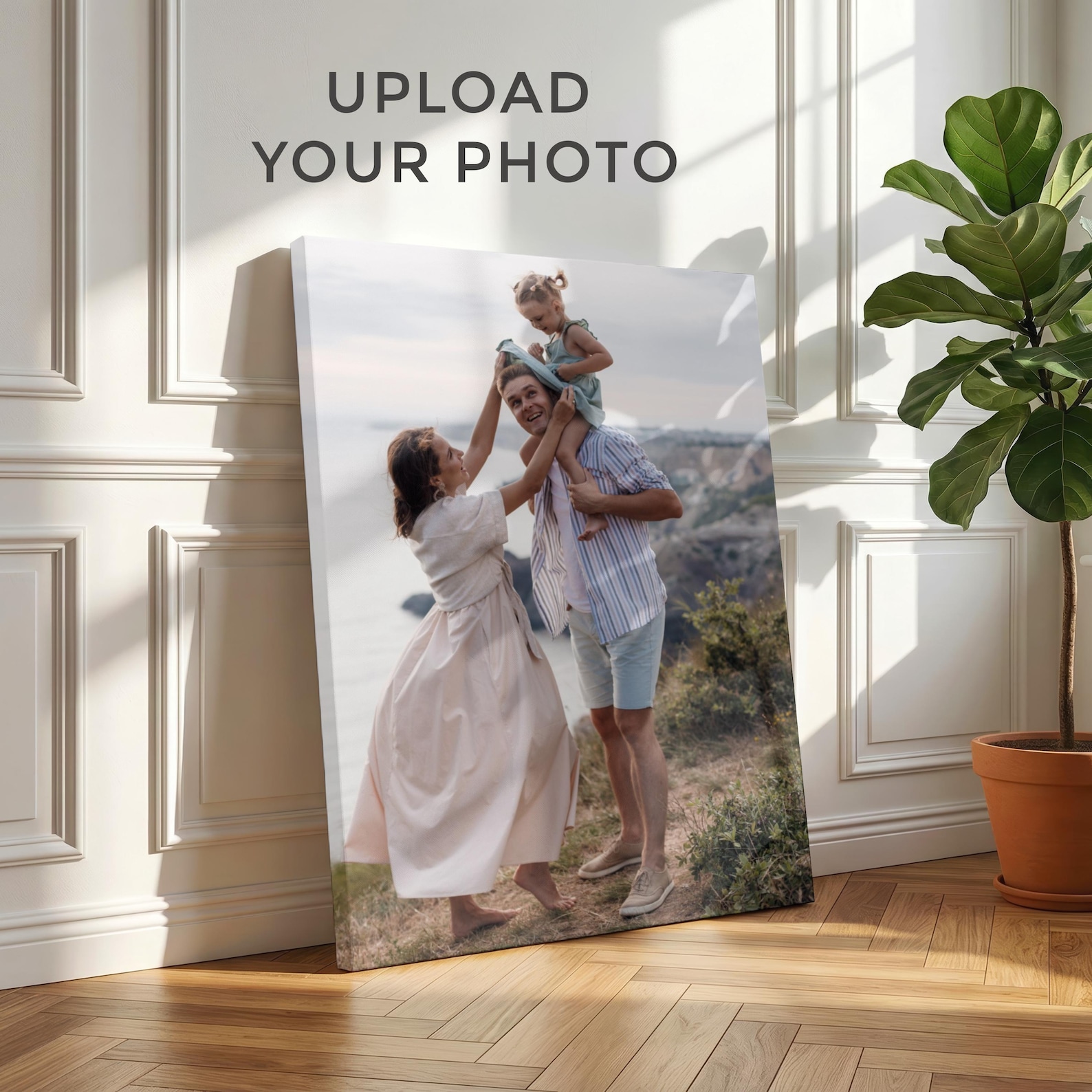 Home Textiles & Decorations - Gepersonaliseerd fotocanvas, op maat gemaakte familie-wanddecoratie,