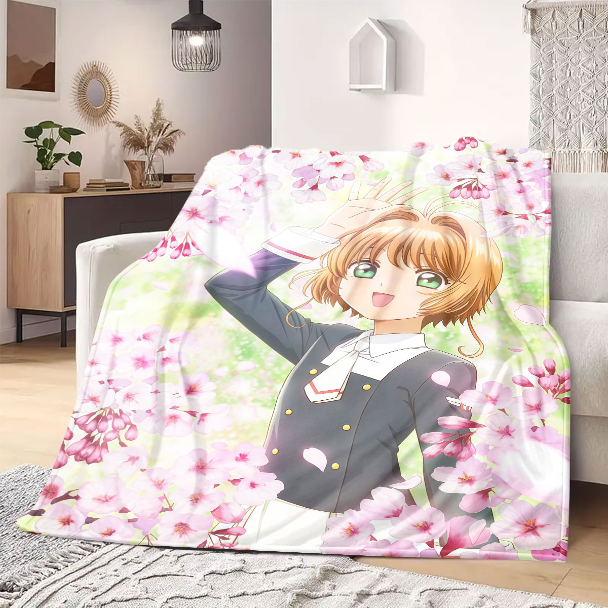 Home Textiles Premium - Cardcaptor Sakura Premium Print flanellen deken,